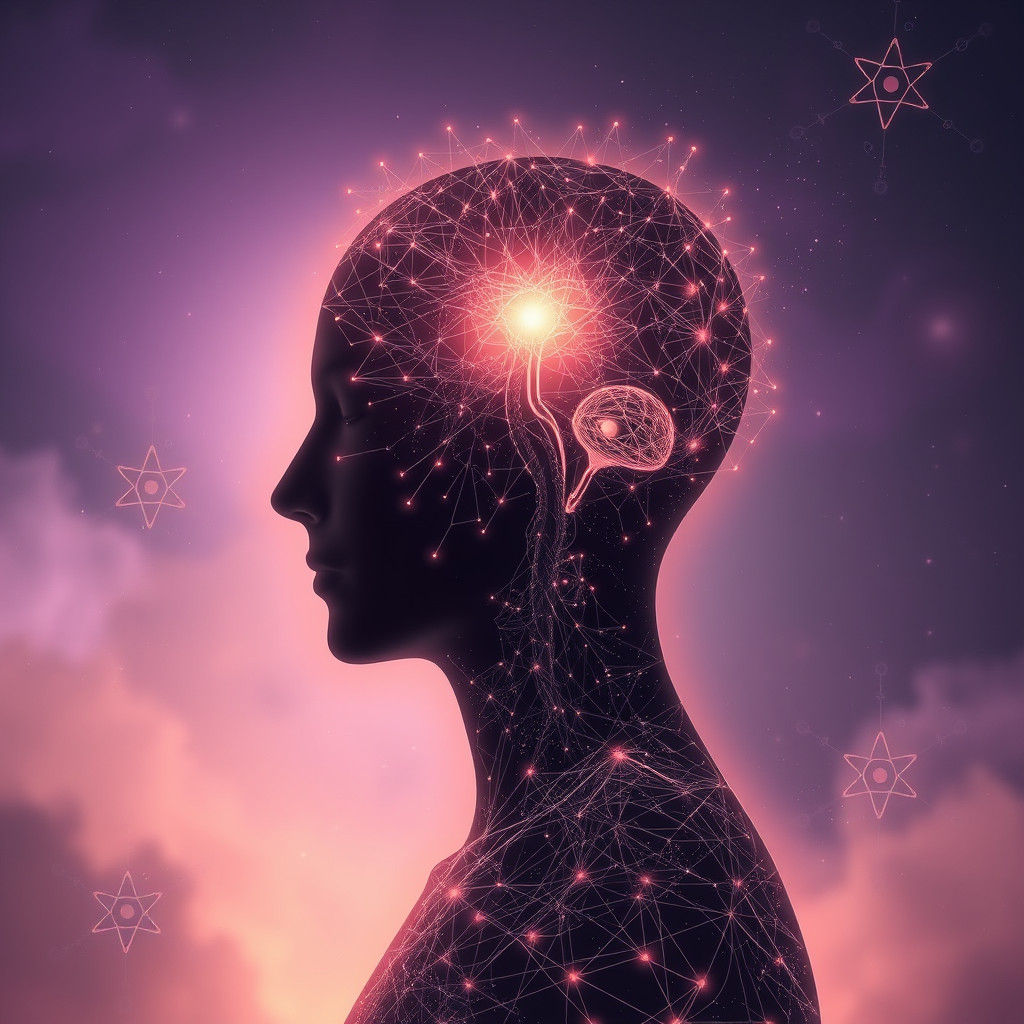 Quantum Body: Glowing Networks of Interconnected Particles