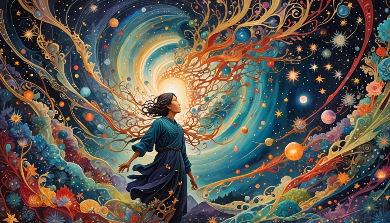Cosmic Rebirth: A Surreal Transformation