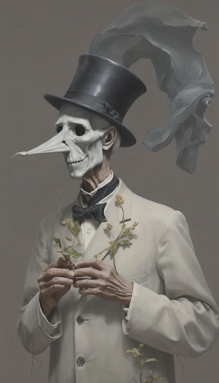 Pinocchio's Old Age in Hyperrealistic Style