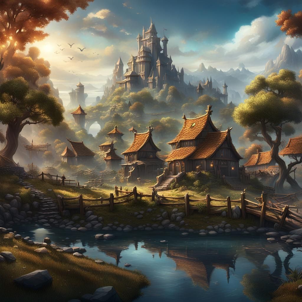 Fantasy Village Title Card: Quest for the Legend