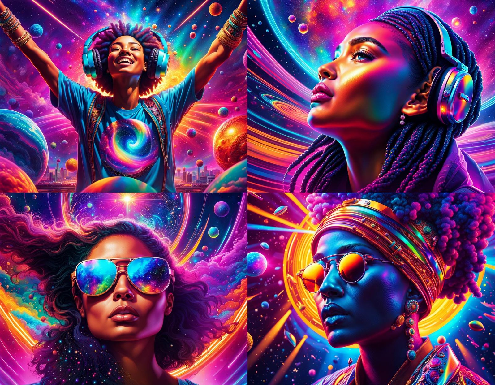 let's groove tonight 8k resolution holographic astral cosmic...