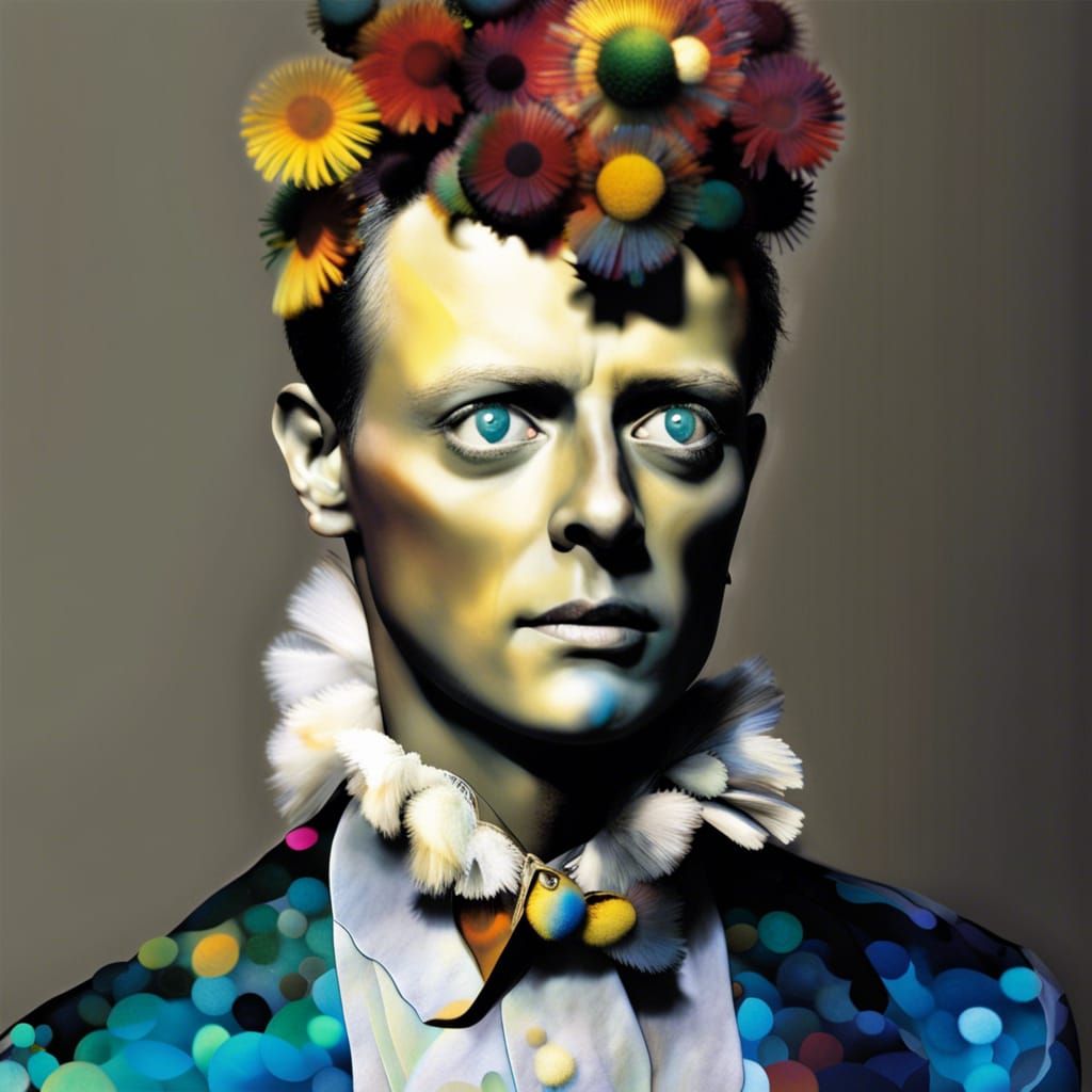 Fairies in Dandelion Dreamscape, Surrealist Composition