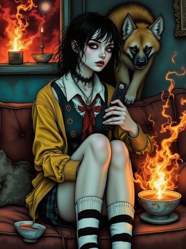 Rebellious Youth in Dystopian Chaos