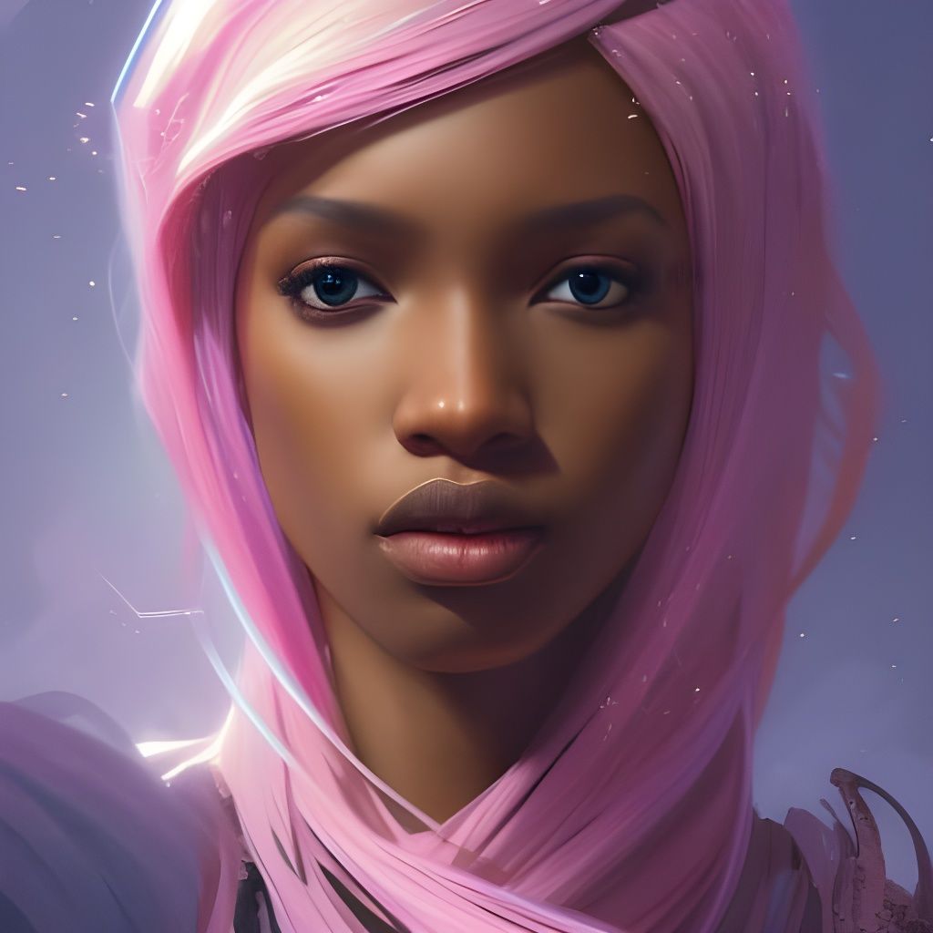 Black Barbie Wizard Portrait in Artgerm Style