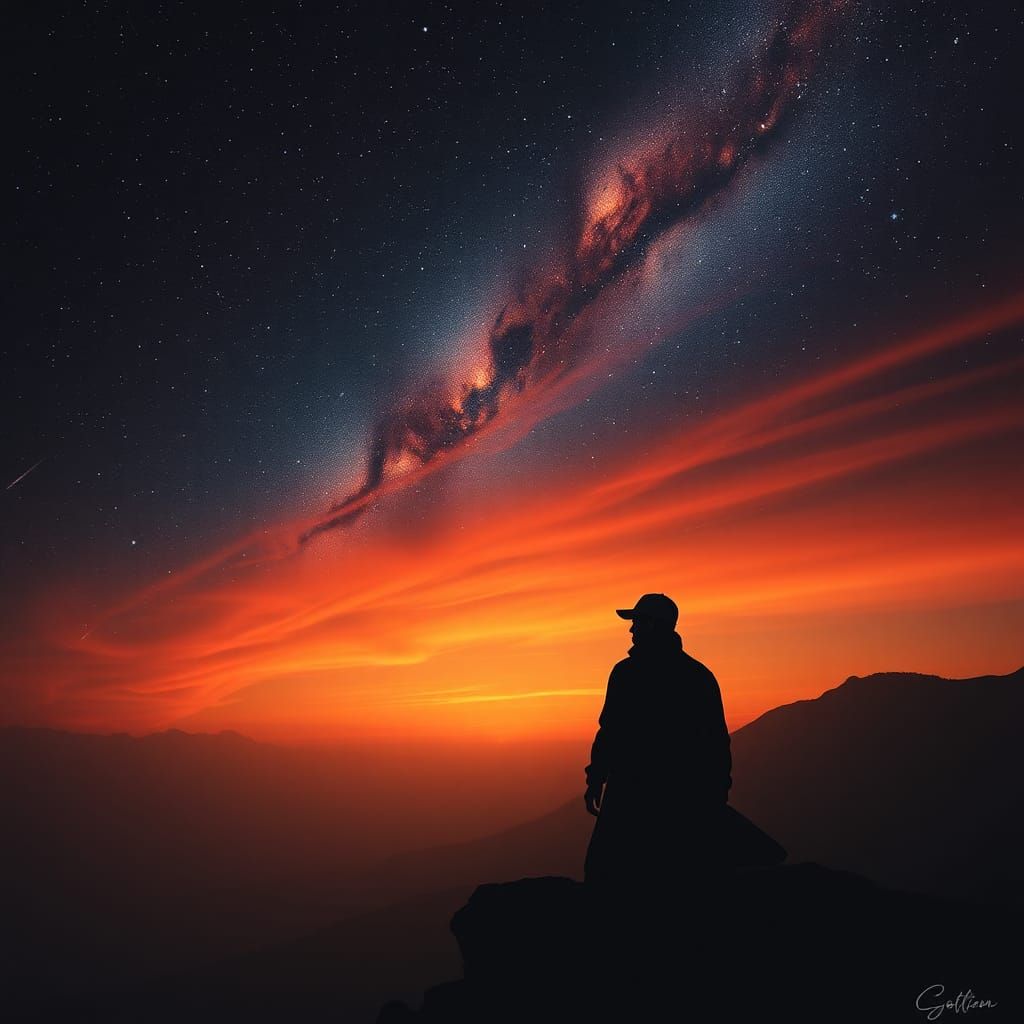 Enigmatic Figure Beckons Entry From the East