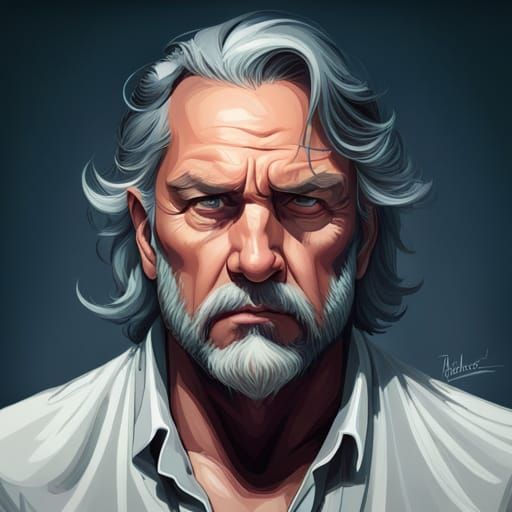 Desert Sheriff Portrait in Hyperdetailed Style