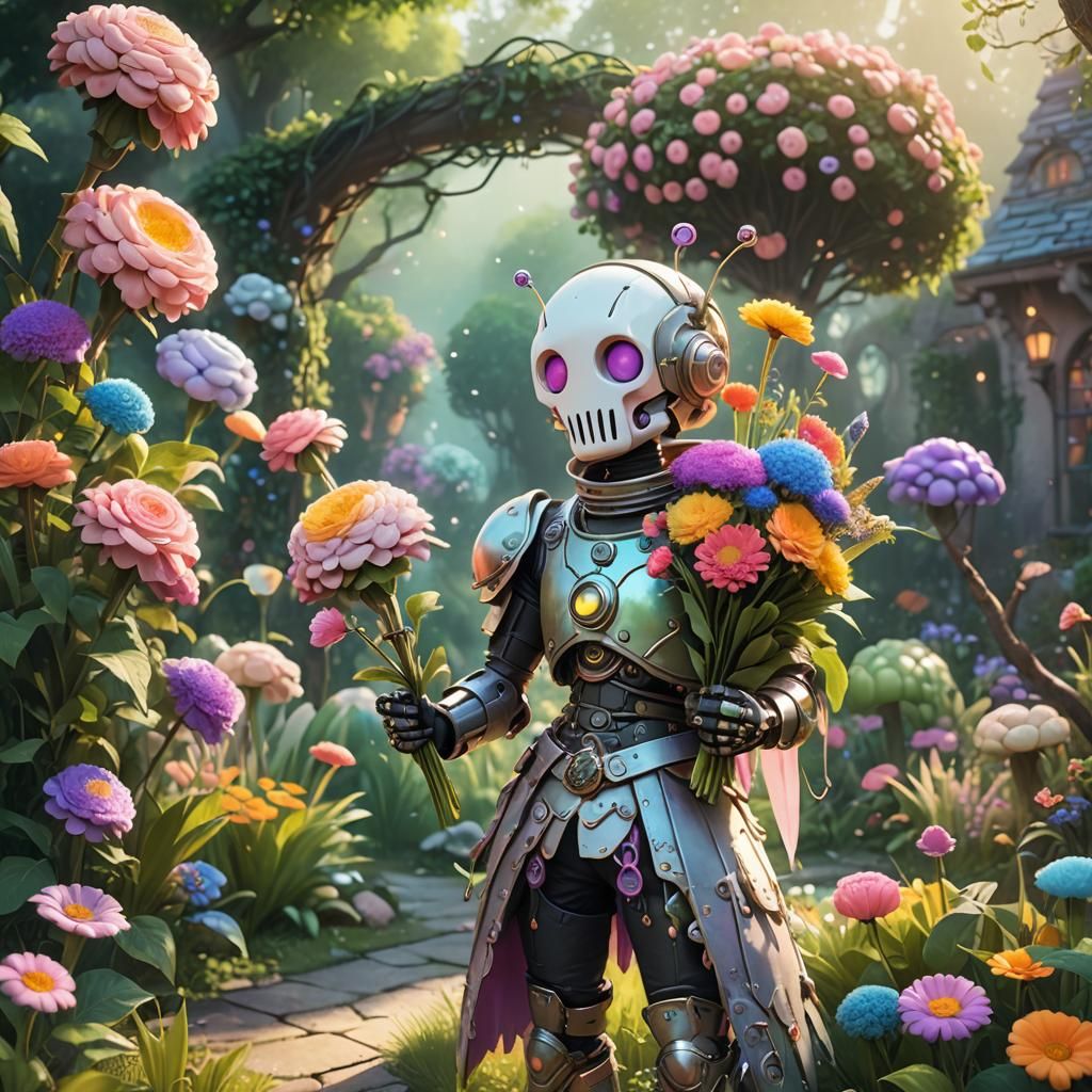 Marshmallowpunk in Lush Garden: Fantasy Concept Art