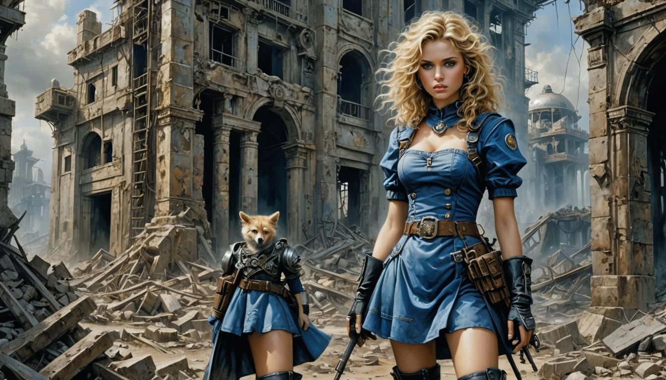 Alice in Post-Nuclear Wonderland as Splash Art