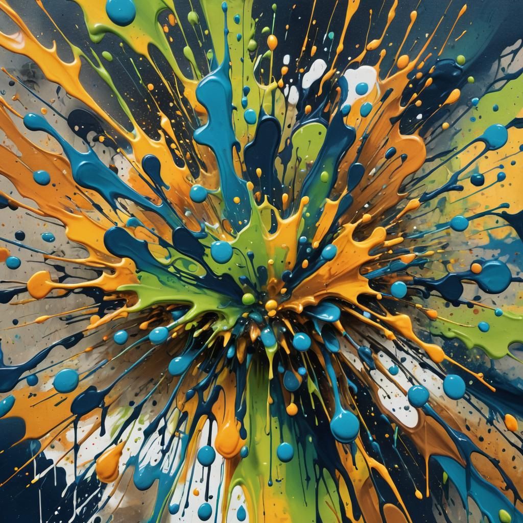Colorful Explosion: Water in Graffiti Street Art