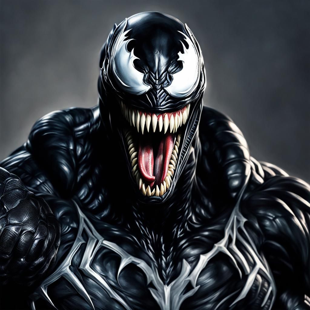 Hyperrealistic Portrait of Venom