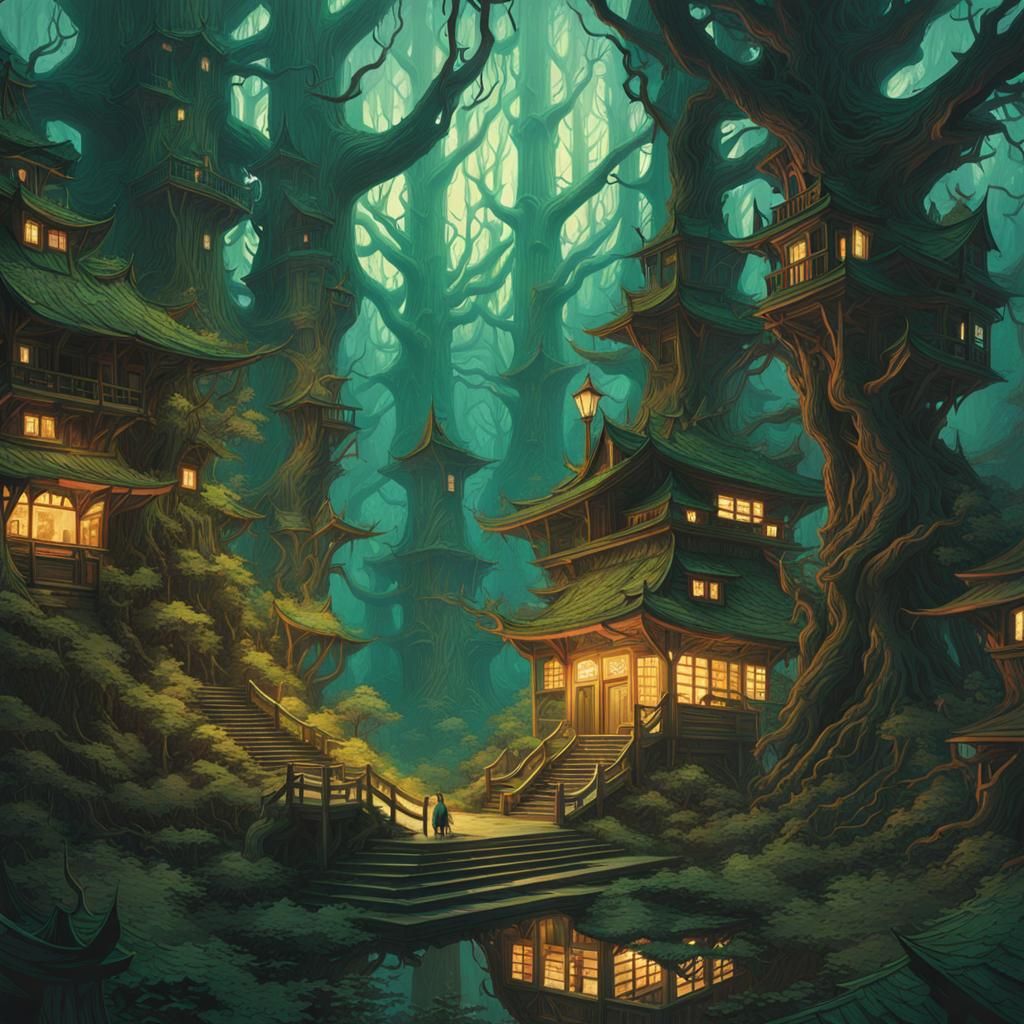 Eldritch Forest Graphic Design Image