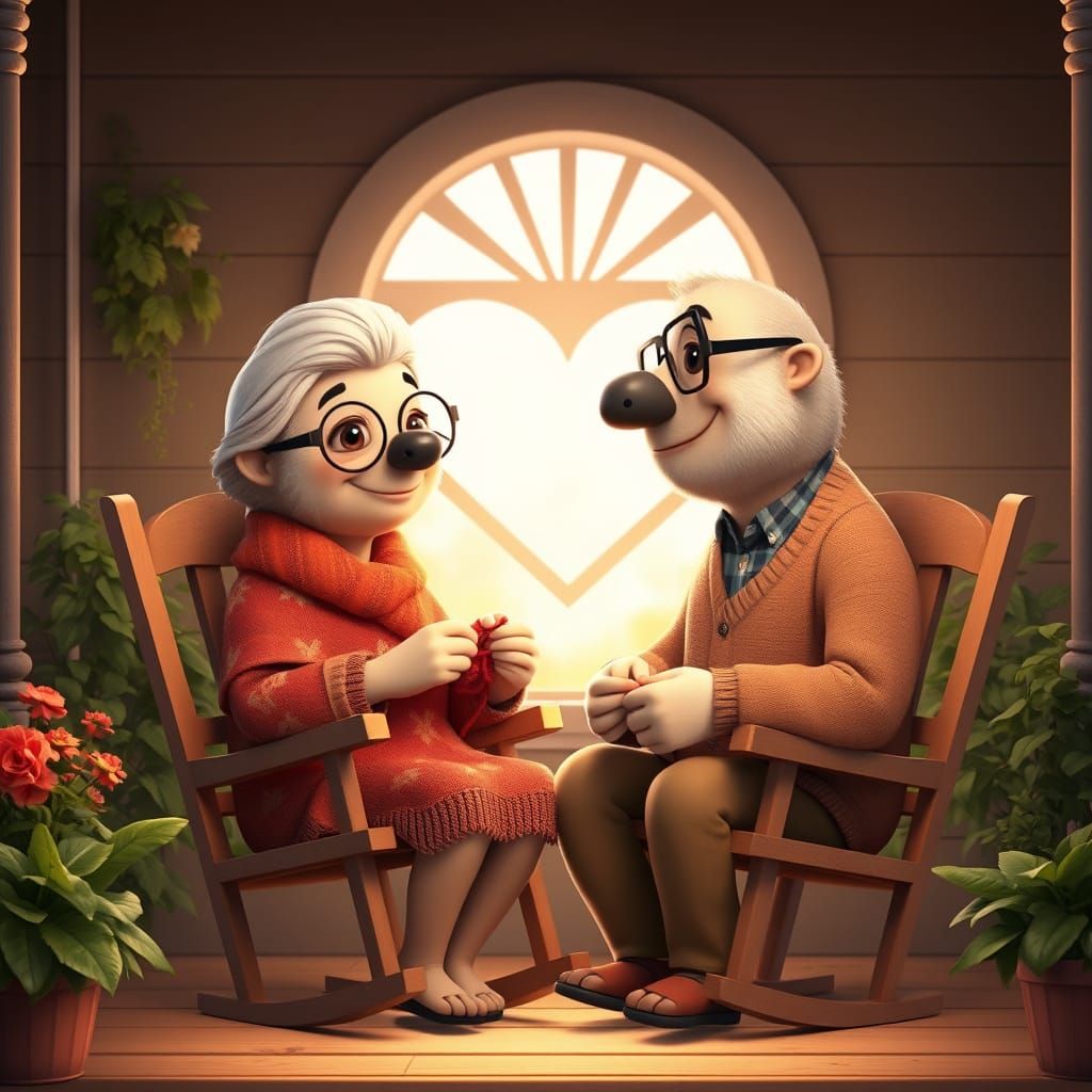 Cozy Sloth Couple Enjoying Life Together