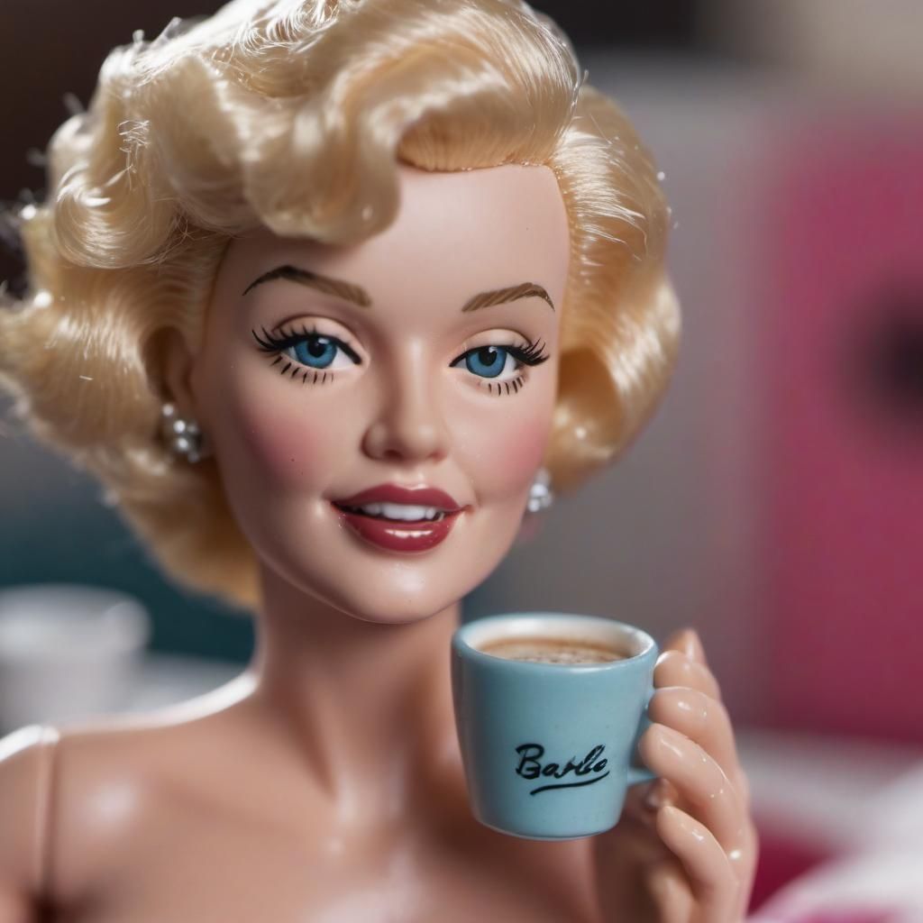 Marilyn Monroe as Barbie Doll, Macro Photograph