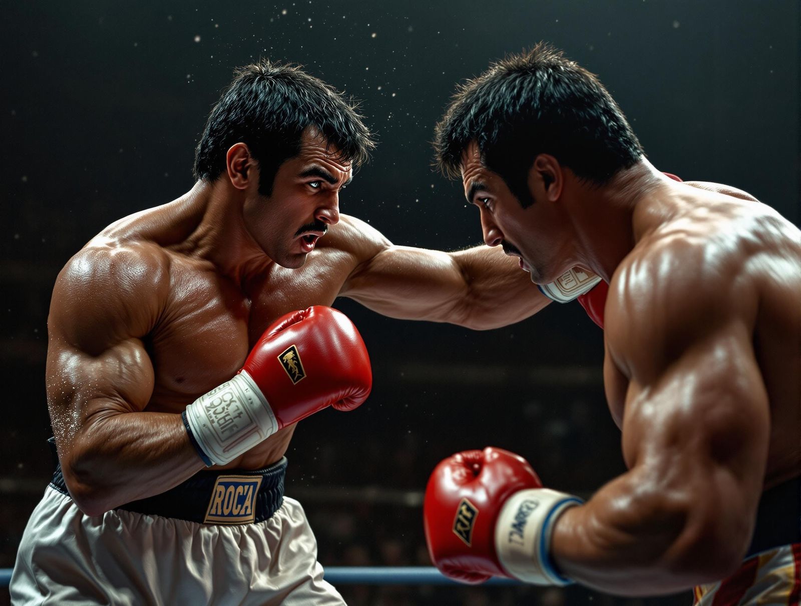 Rocky Marciano Battles Rocky Balboa in a Hyperrealistic Boxi...