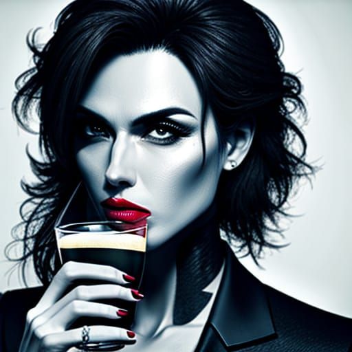 Abstract Image of Thirst in Watercolor Style