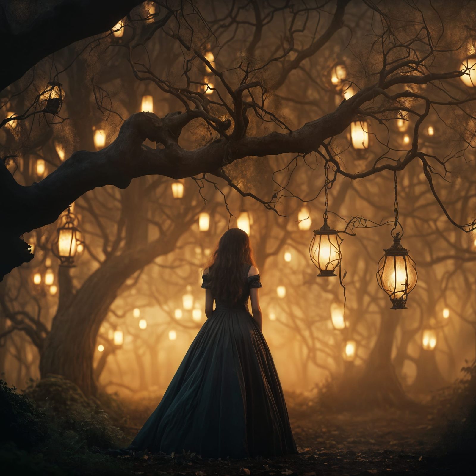 Tim Burton Creepy Garden in Photo Style