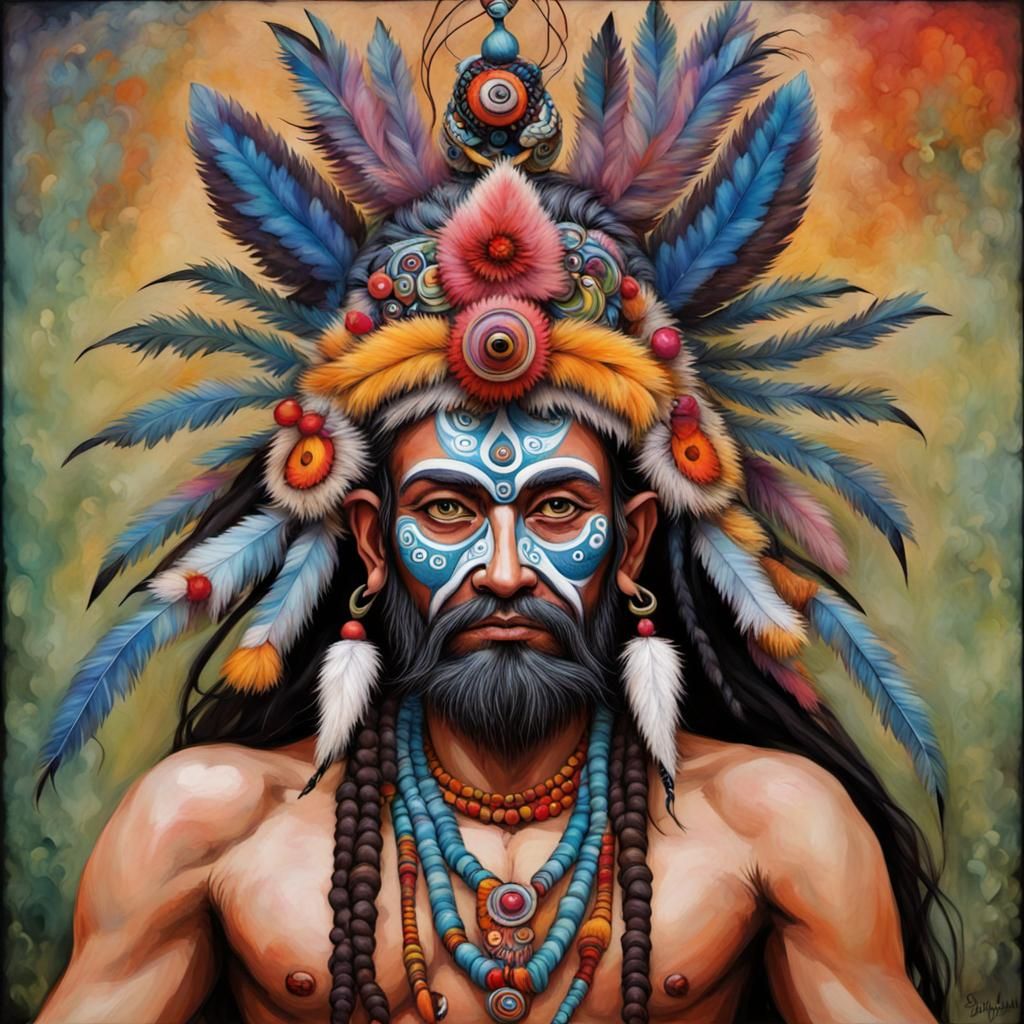 Zoodolly Shaman Swamigami in Mid-Century Style