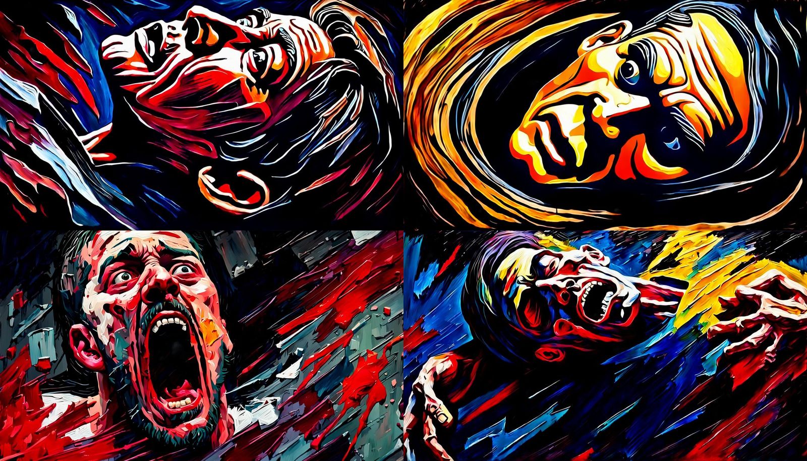 Ghost Extraction: Impasto Painting of Anguish and Pain