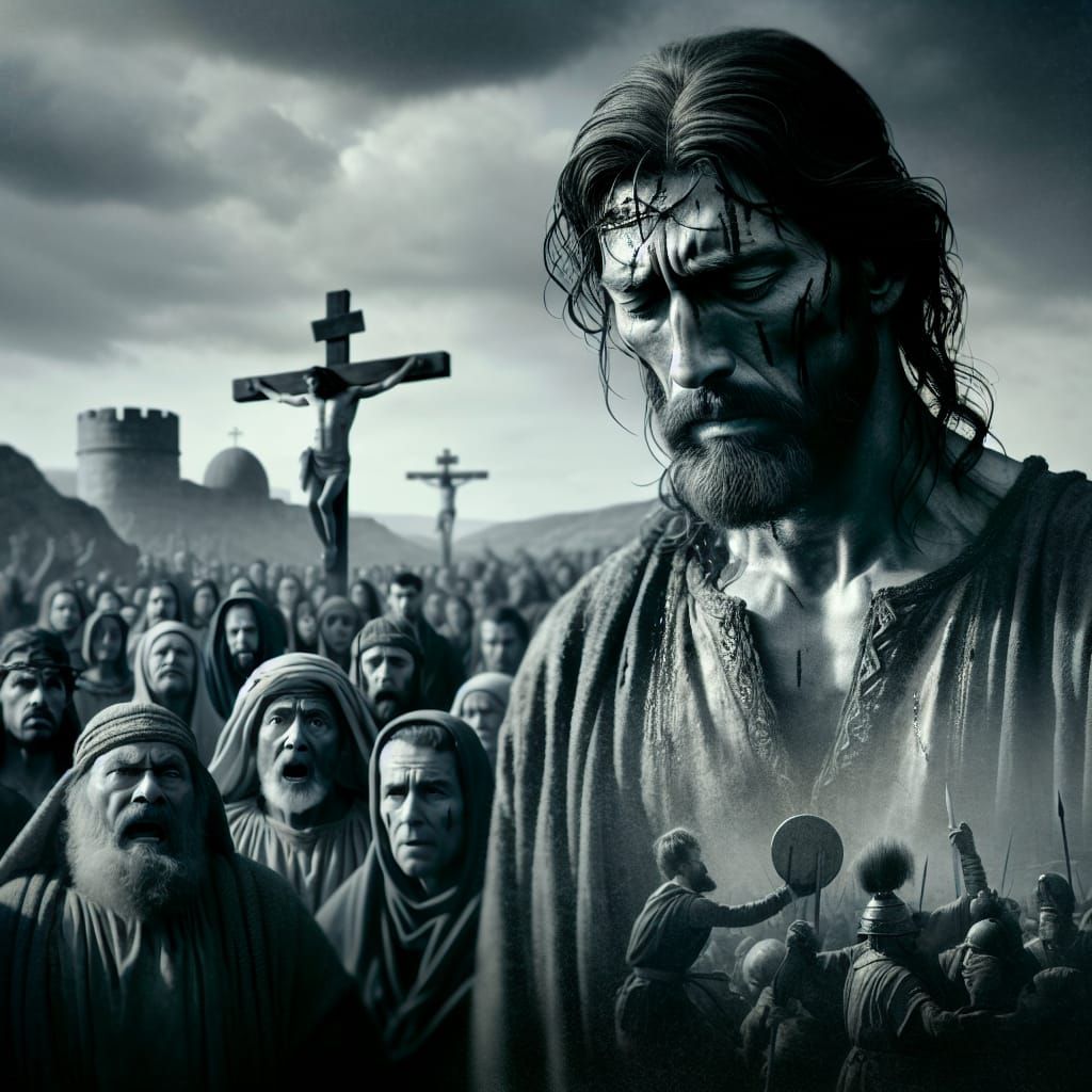 Crucifixion at Golgotha: A Historical Scene