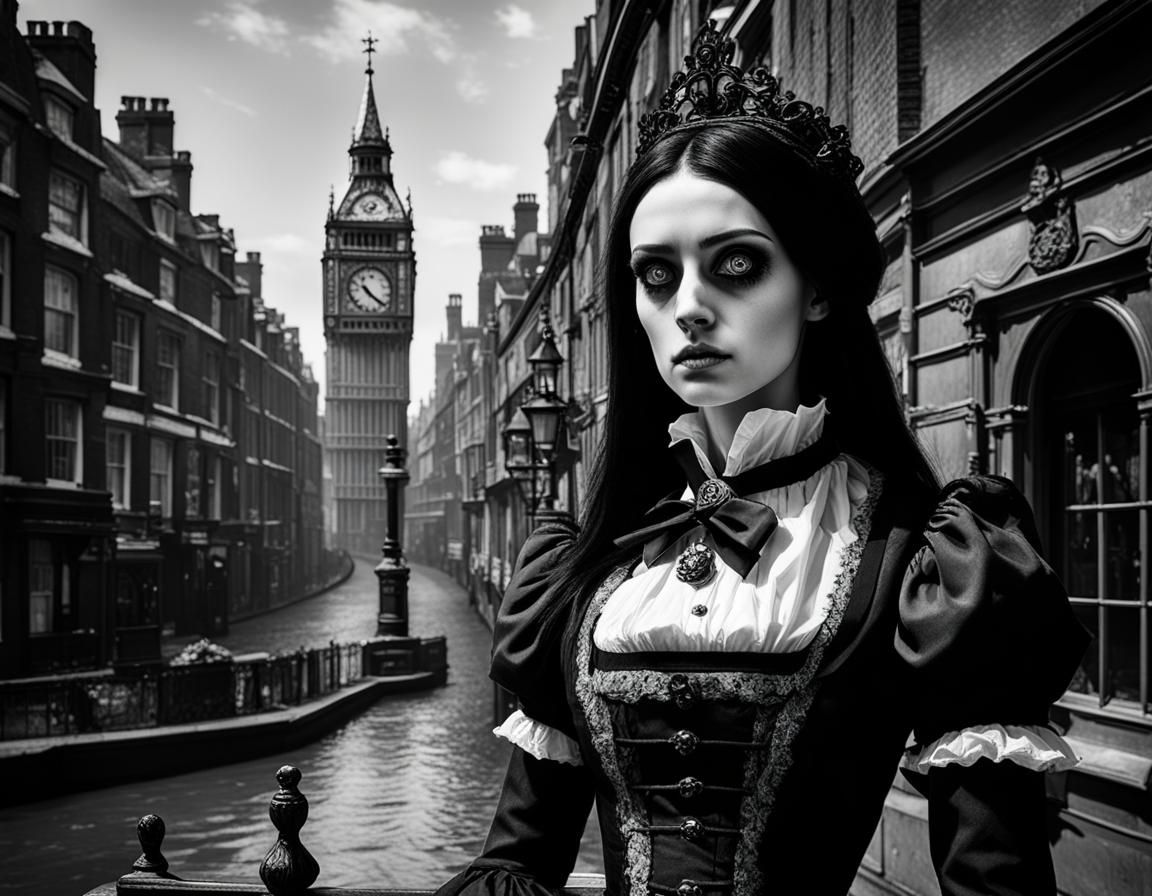 Alice in Victorian London, Gustave Doré Style
