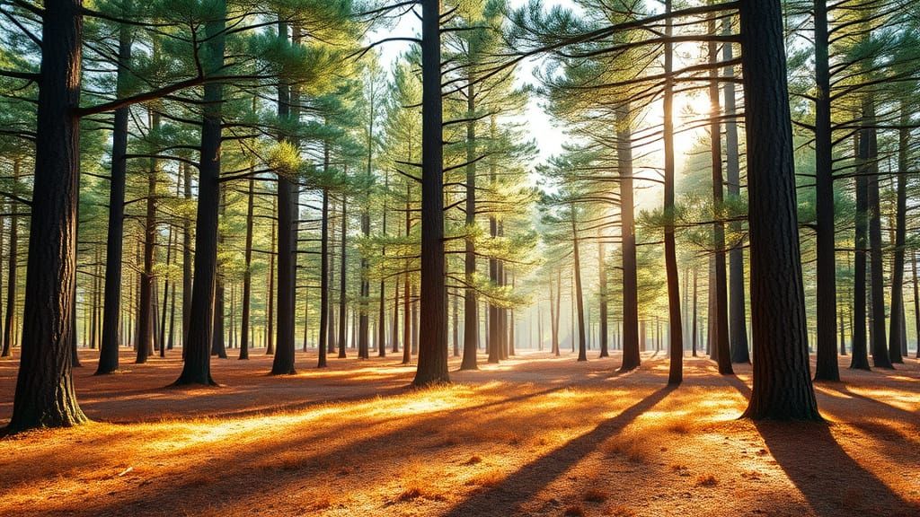 Serenity in the Pine Forest