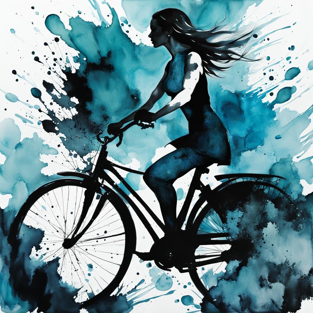 Riding a bicycle