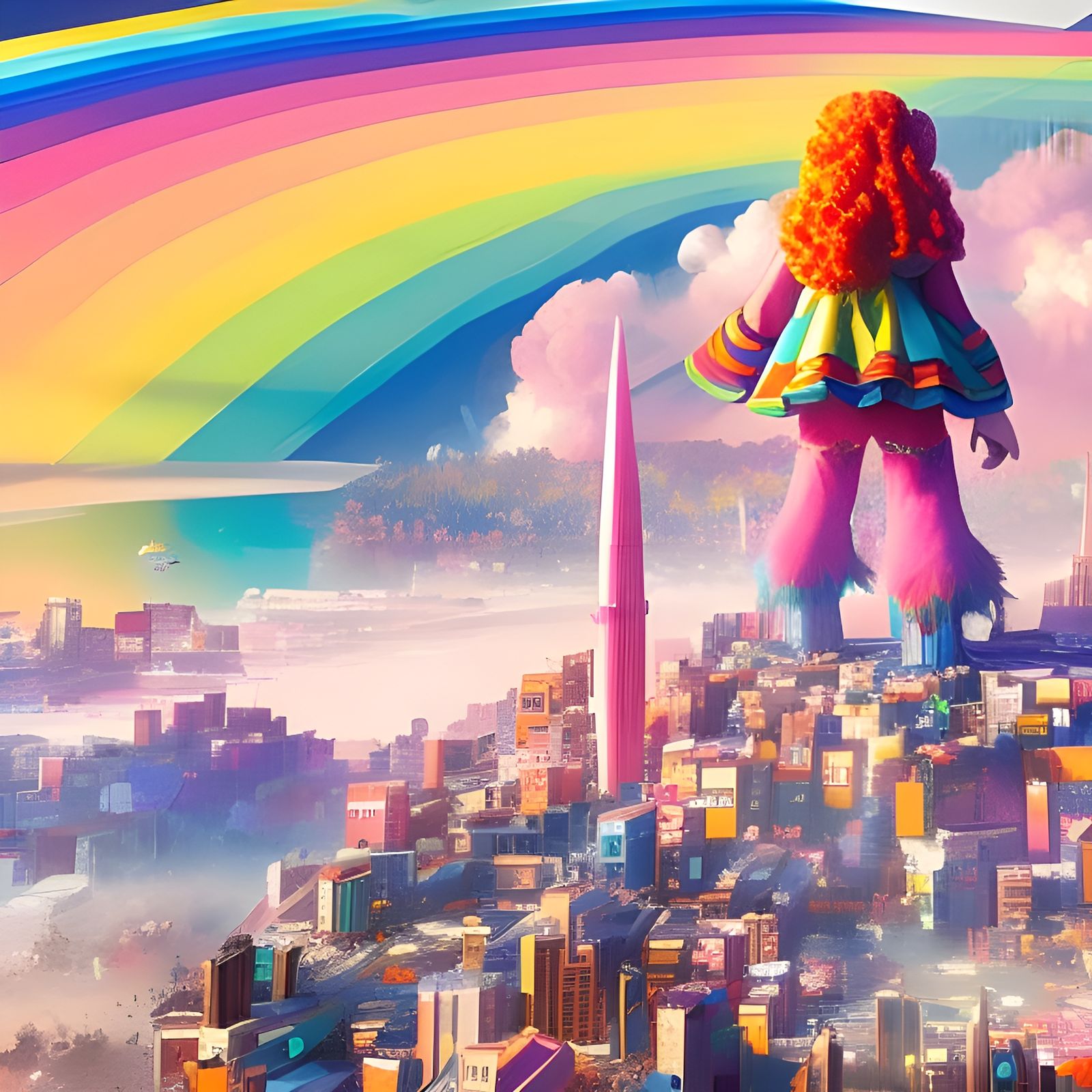 Rainbow Brite overlooking her world