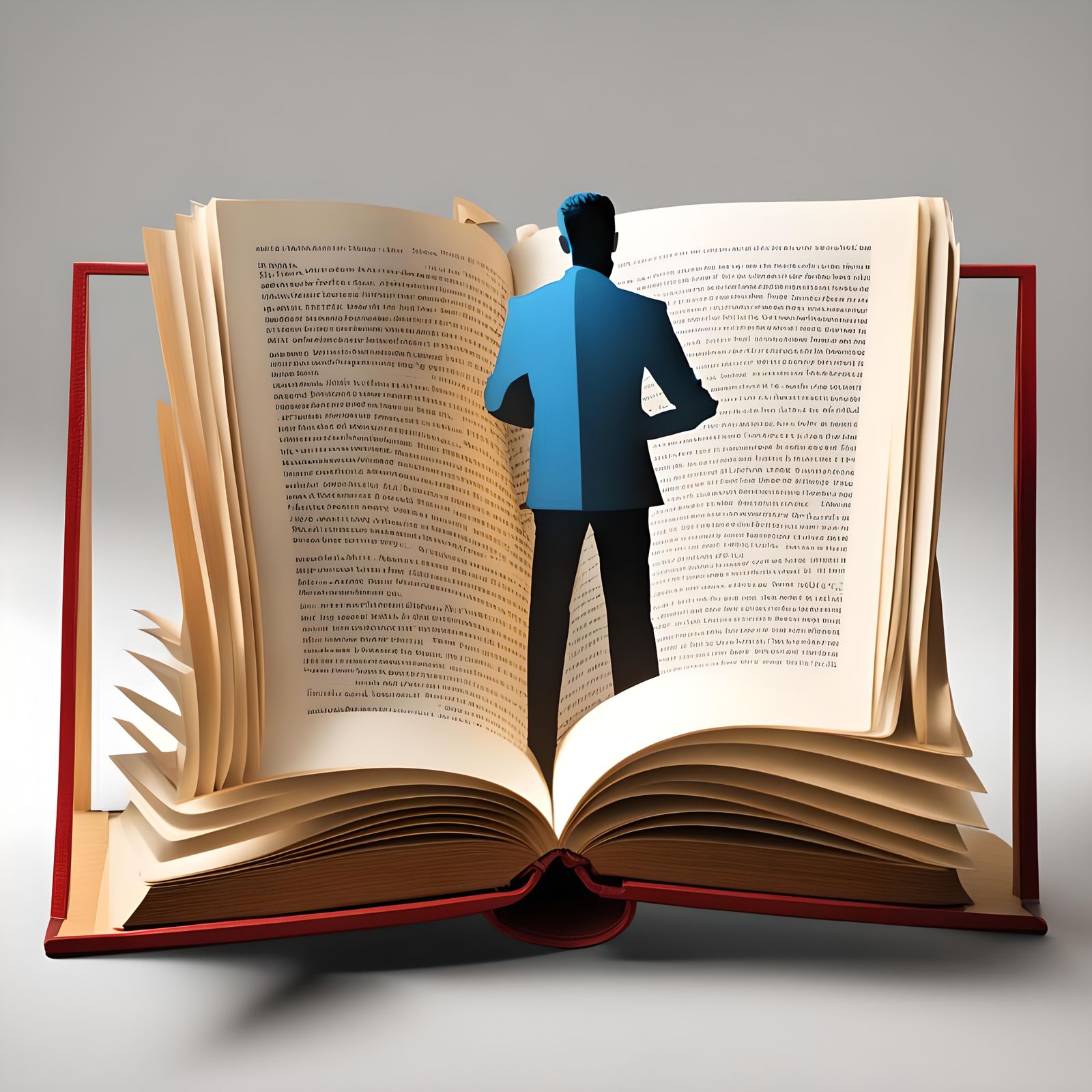 3D Book Reader Cutout