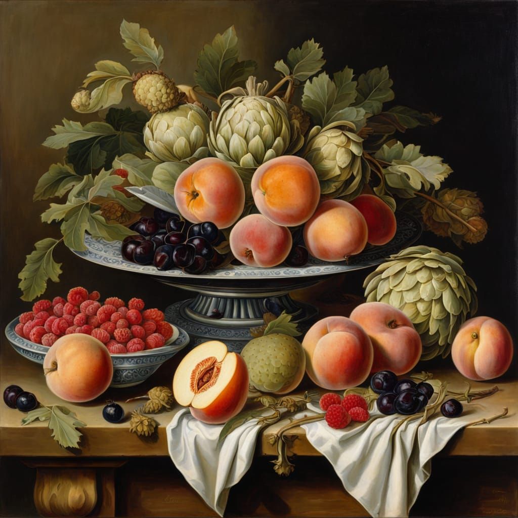 Still life with artichokes