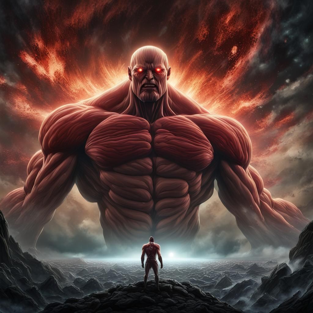 Cosmic Titans Clash in Epic Fantasy Battle