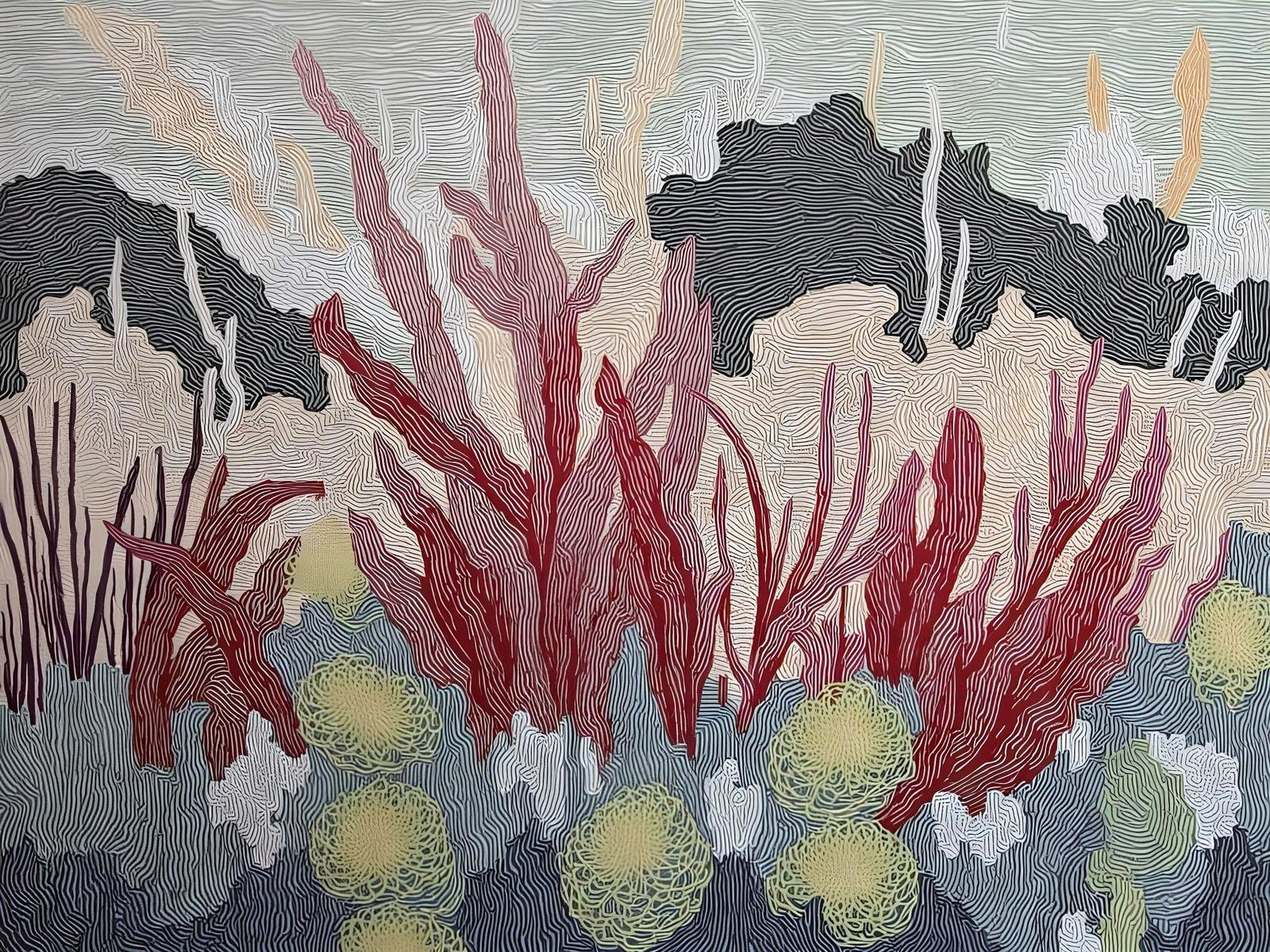 Vibrant Wildflowers Along Canadian Railroad Tracks