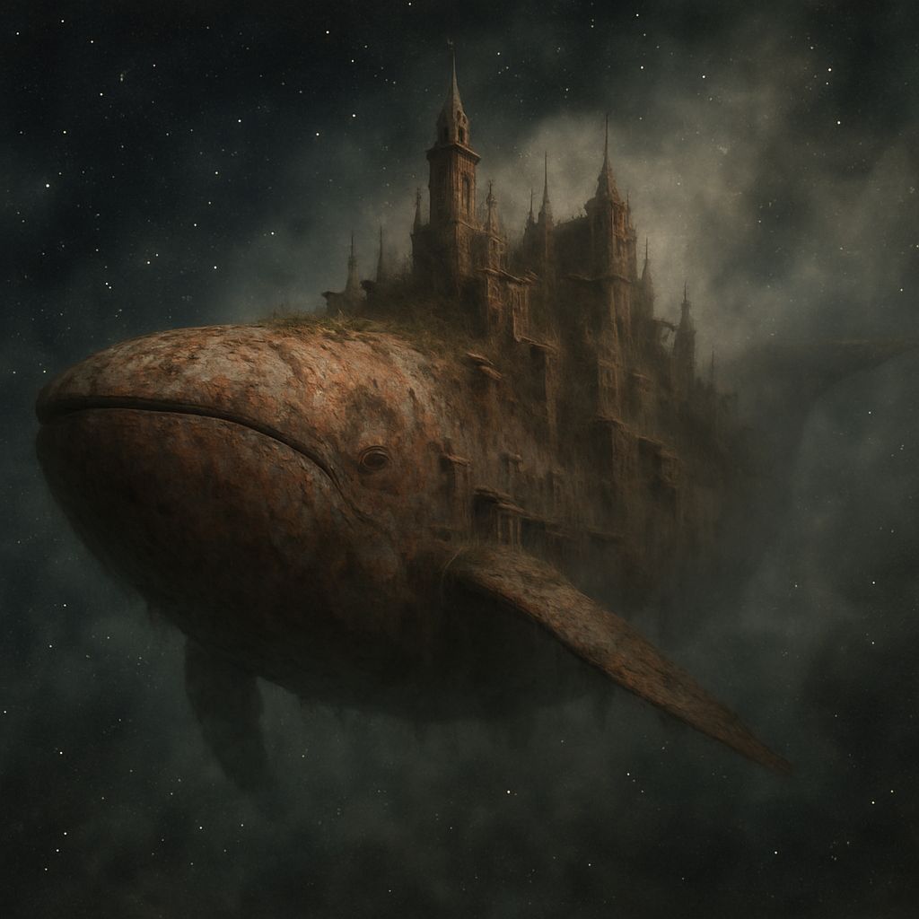 The abandoned whale-class colony ship still drifts between the stars
