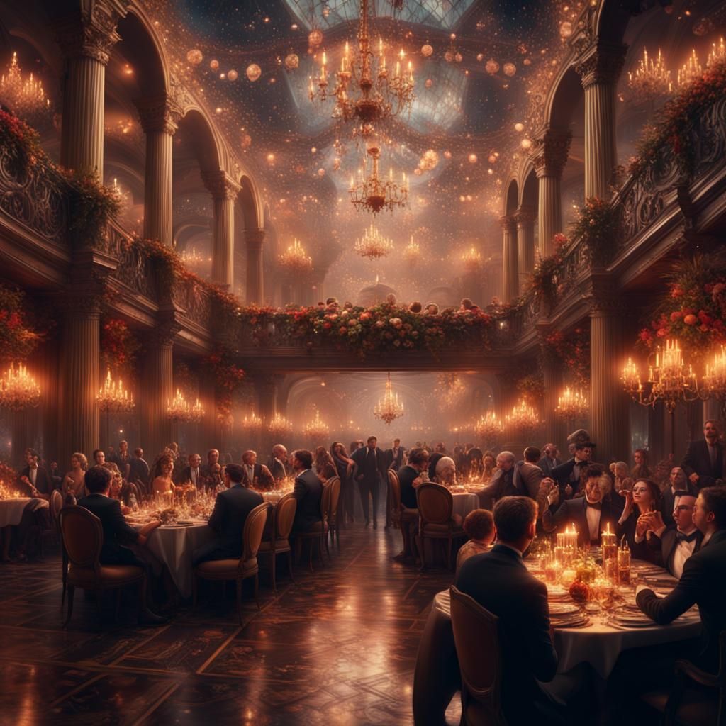 Epic New Year Party: Digital Matte Painting