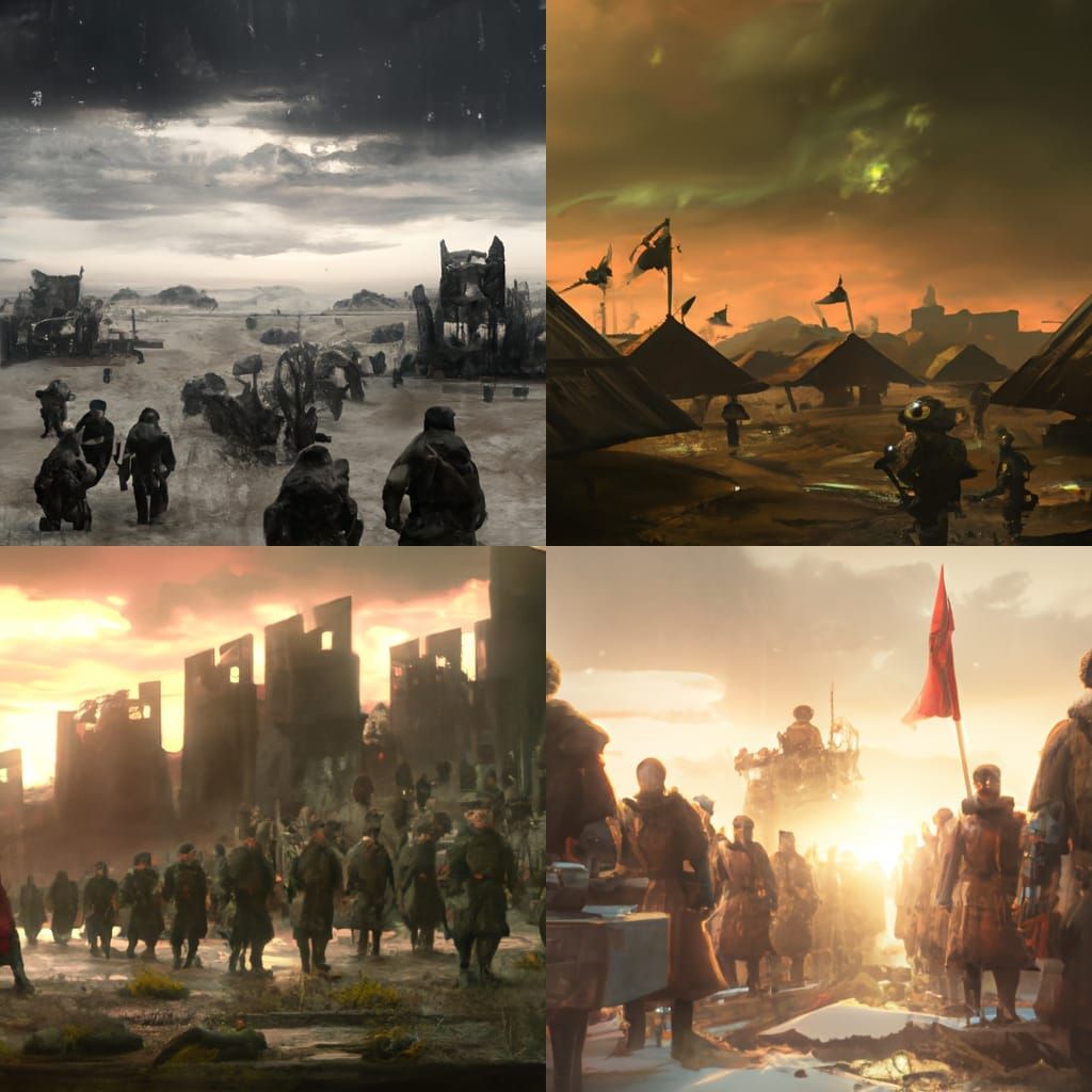 Epic Communist Army: Digital Matte Painting