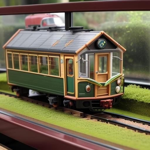 Miniature Train Journey Through Terrarium Wonderland