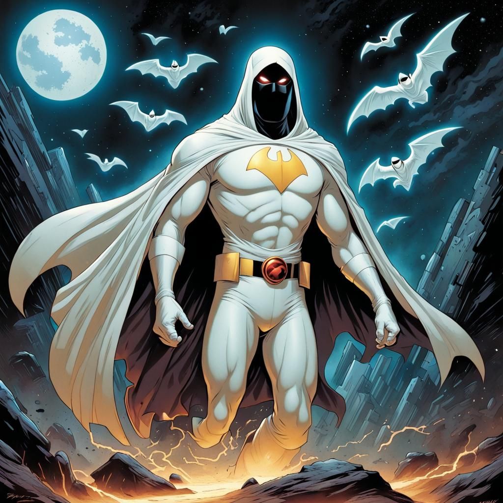 Space Superhero Comic Book Art