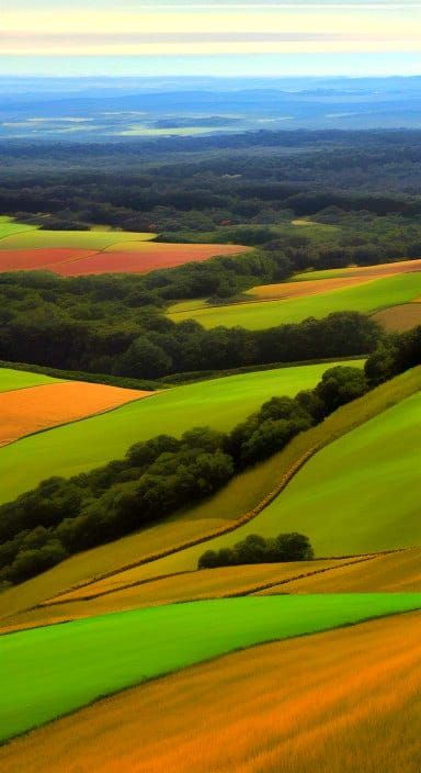 Rolling Hillscape in a Chaotic Landscape