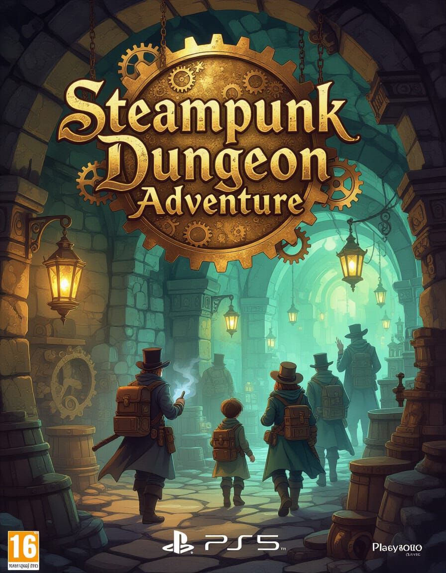 Steampunk Dungeon Adventure Game Cover