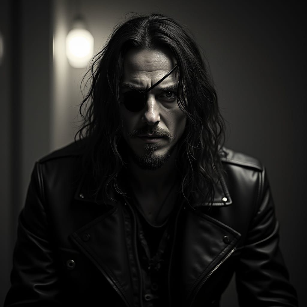 Mysterious Outlaw in a Gritty, Cinematic Mood