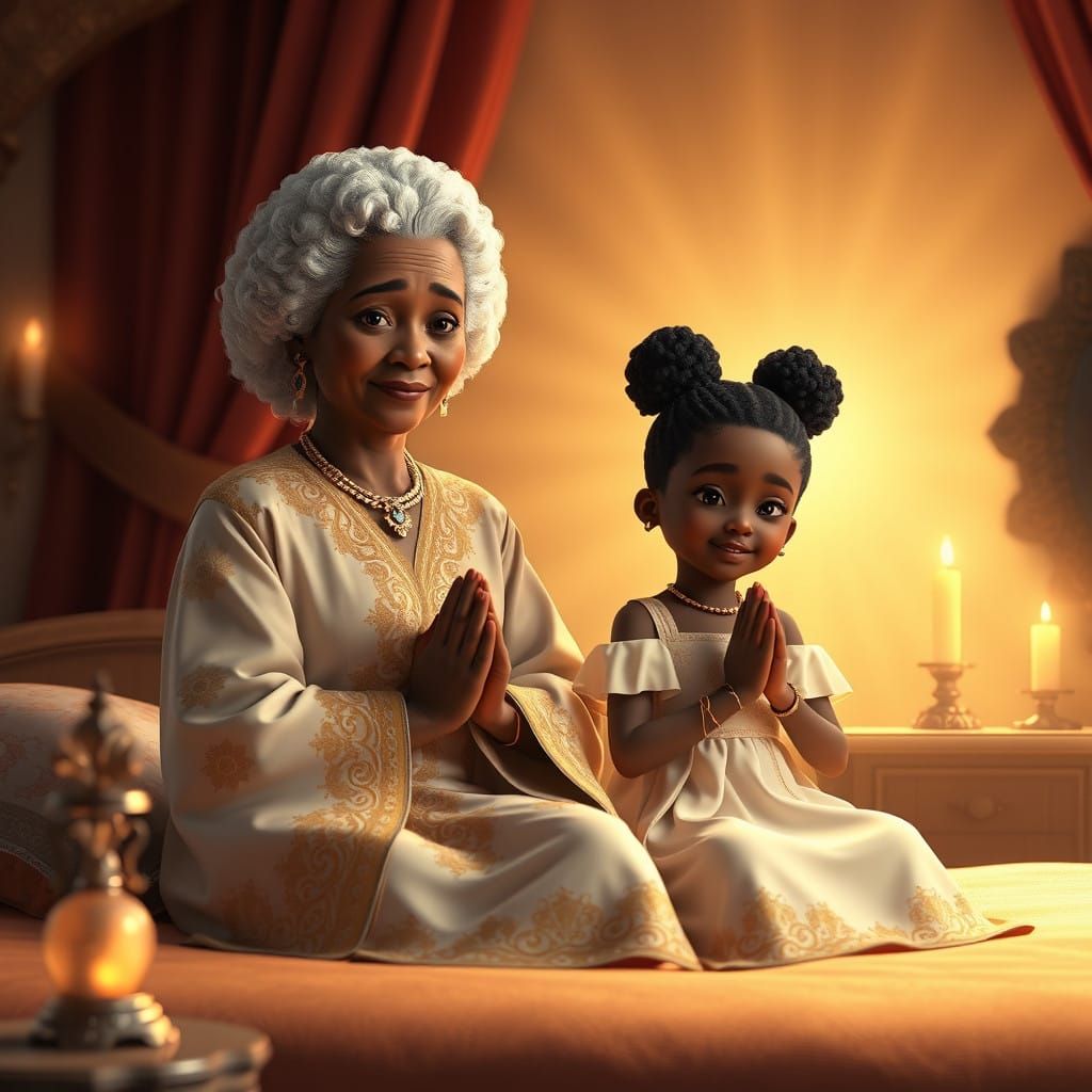 Elderly Afro Latina Woman Shares Intimate Moment with Young ...