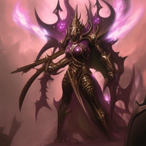 Slaanesh Dark Fantasy Concept Art in 8K