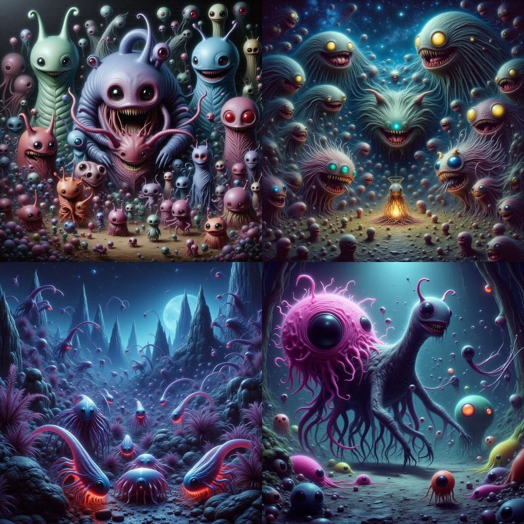 Unusual and Strange Creatures Generated by AI