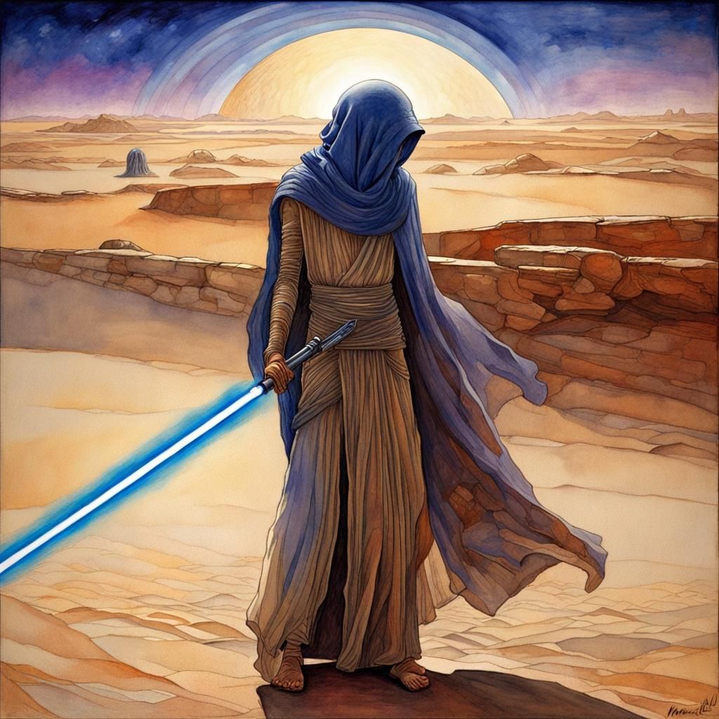 Jedi training on Tattoine