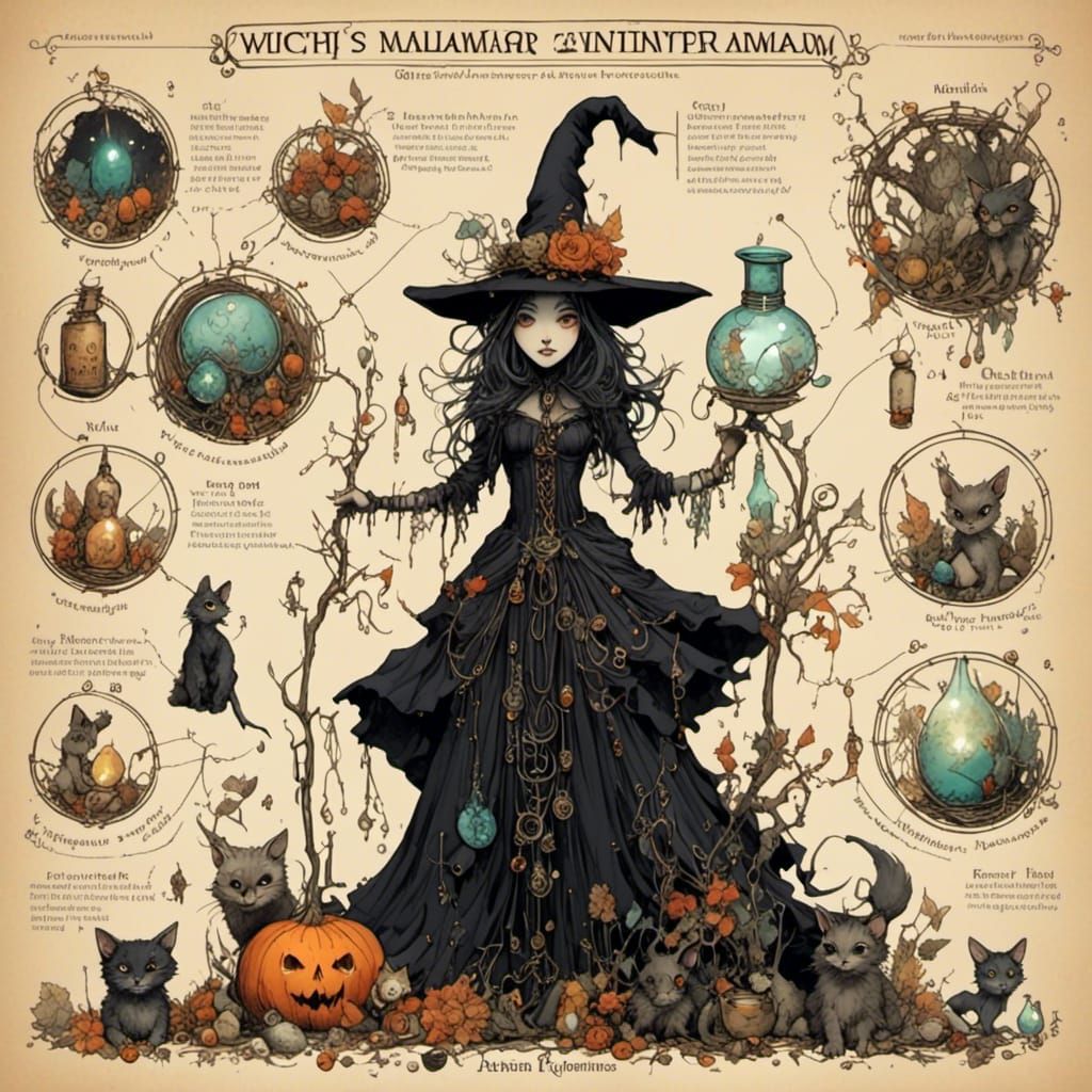 Witch's Familiar in Diagram Form