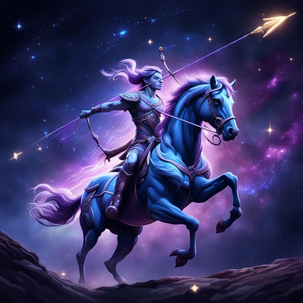 Sagittarius Centaur Constellation Art: Fantasy Concept