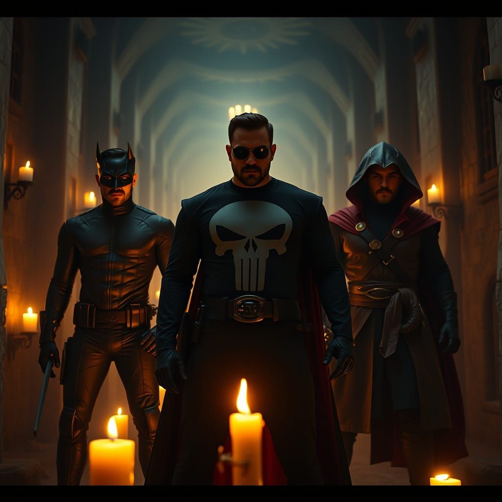 The Punisher, Daredevil, and Doctor Strange in a Cinematic L...