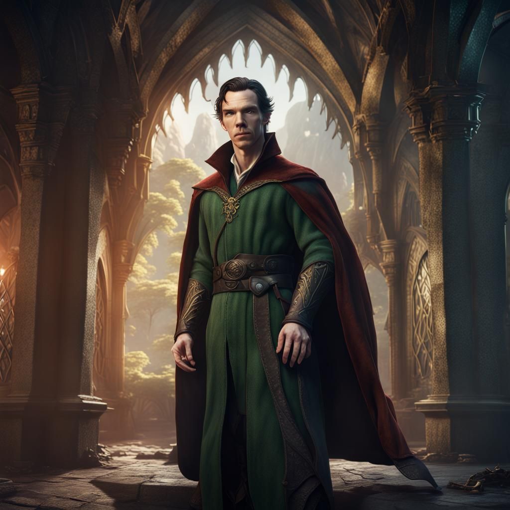 Elf Lord with Long Hair: Fantasy Concept Art