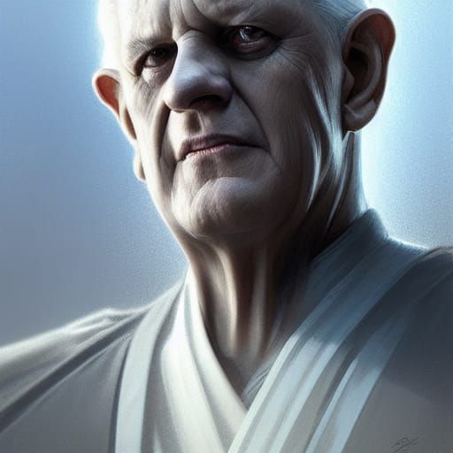 Detailed Portrait of Sheev Palpatine in Digital Art