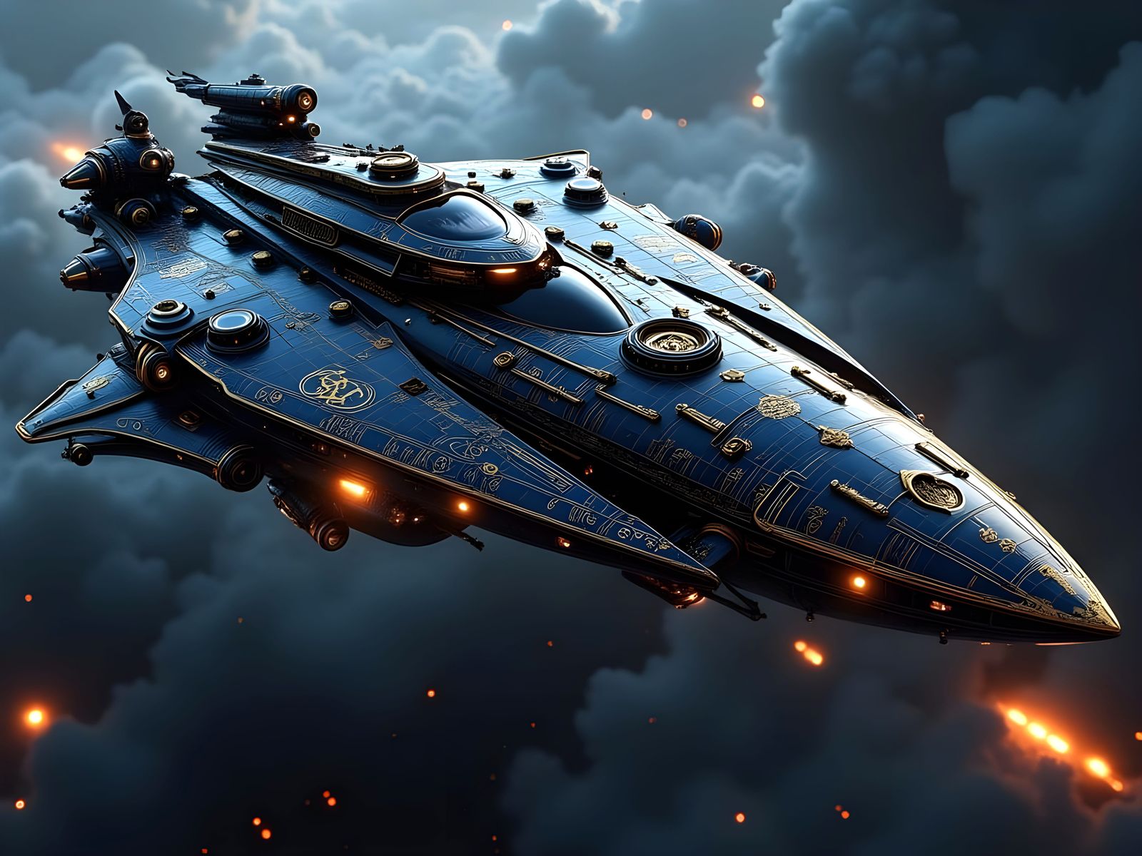 Altarian Triumvirate Starcruiser in Intense Patrol Mode