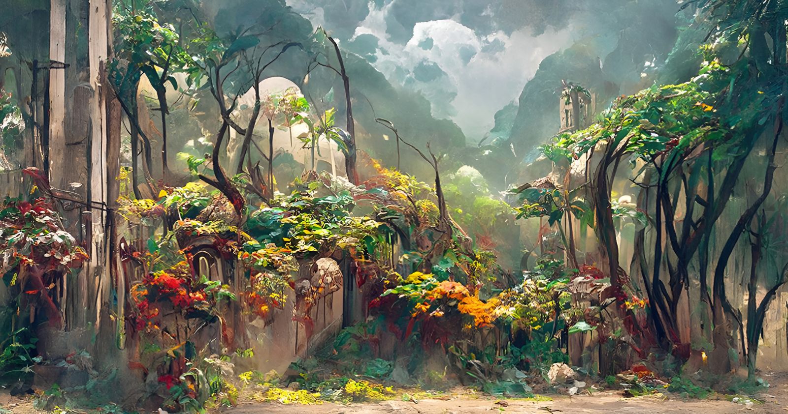 Menacing Jungle Watercolour Illustration in Hyperrealism Sty...